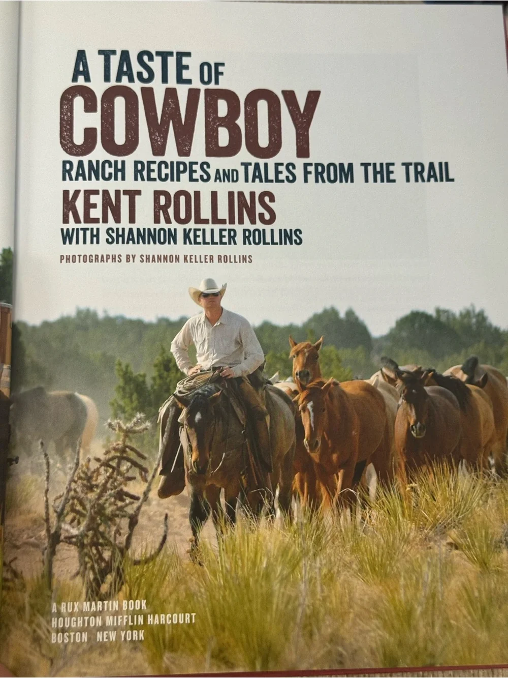 A Taste of Cowboy Cookbook Hardback 2015